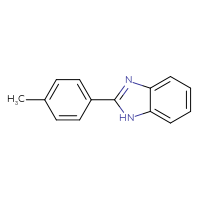 Chemical structure of 2-(4-methylphenyl)-1H-1,3-benzodiazole - CSSB00000258280