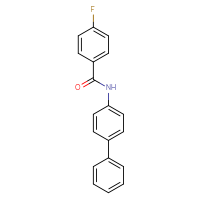 Chemical structure of N-{[1,1'-biphenyl]-4-yl}-4-fluorobenzamide - CSSB00047746978