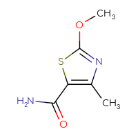 Chemical structure of 2-methoxy-4-methyl-1,3-thiazole-5-carboxamide - CSSB07131748280