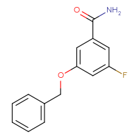 Chemical structure of 3-(benzyloxy)-5-fluorobenzamide - CSSB03219876368