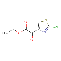 Chemical structure of ethyl 2-(2-chloro-1,3-thiazol-4-yl)-2-oxoacetate - CSSB00031717619