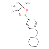 Chemical structure of 1-{[4-(4,4,5,5-tetramethyl-1,3,2-dioxaborolan-2-yl)phenyl]methyl}piperidine - CSSB00000767125