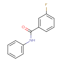 Chemical structure of 3-fluoro-N-phenylbenzamide - CSSB00000249608