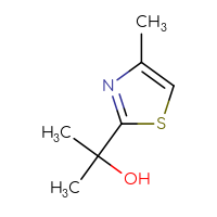 Chemical structure of 2-(4-methyl-1,3-thiazol-2-yl)propan-2-ol - CSSB00010942429