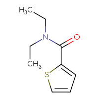 Chemical structure of N,N-diethylthiophene-2-carboxamide - CSSB00000158770