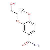Chemical structure of 3-(2-hydroxyethoxy)-4-methoxybenzamide - CSSB00067632879