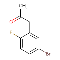 Chemical structure of 1-(5-bromo-2-fluorophenyl)propan-2-one - CSSB00011710193