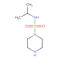 Chemical structure of N-(propan-2-yl)piperazine-1-sulfonamide - CSMB00011238659