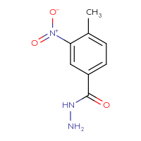 Chemical structure of 4-methyl-3-nitrobenzohydrazide - CSSB00000189969