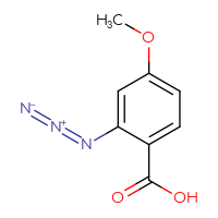 Chemical structure of 2-azido-4-methoxybenzoic acid - CSSB00010397201