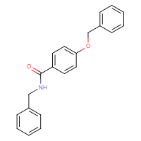 Chemical structure of N-benzyl-4-(benzyloxy)benzamide - CSSB00000152937