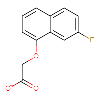 Chemical structure of 2-[(7-fluoronaphthalen-1-yl)oxy]acetate - CSSB20951286082