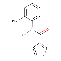 Chemical structure of N-methyl-N-(2-methylphenyl)thiophene-3-carboxamide - CSSB01993883815