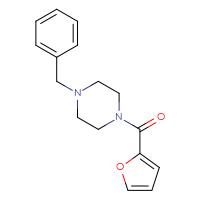 Chemical structure of 1-benzyl-4-(furan-2-carbonyl)piperazine - CSSB00000153418