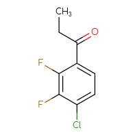 Chemical structure of 1-(4-chloro-2,3-difluorophenyl)propan-1-one - CSSB00113708631