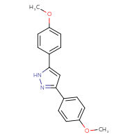 Chemical structure of 3,5-bis(4-methoxyphenyl)-1H-pyrazole - CSSB00015198179