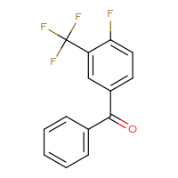 Chemical structure of [4-fluoro-3-(trifluoromethyl)phenyl](phenyl)methanone - CSSB00000519435
