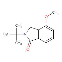 Chemical structure of 2-tert-butyl-4-methoxy-2,3-dihydro-1H-isoindol-1-one - CSSB00011093507
