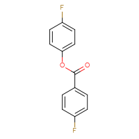 Chemical structure of 4-fluorophenyl 4-fluorobenzoate - CSSB00000739709