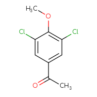 Chemical structure of 1-(3,5-dichloro-4-methoxyphenyl)ethan-1-one - CSSB00020881409