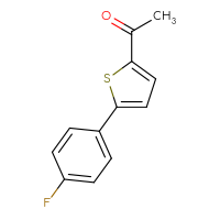 Chemical structure of 1-[5-(4-fluorophenyl)thiophen-2-yl]ethan-1-one - CSSB00000735814