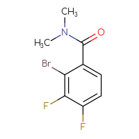 Chemical structure of 2-bromo-3,4-difluoro-N,N-dimethylbenzamide - CSSB06658838190