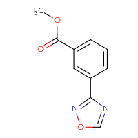 Chemical structure of methyl 3-(1,2,4-oxadiazol-3-yl)benzoate - CSSB06656515433