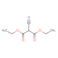 Chemical structure of 1,3-diethyl 2-cyanopropanedioate - CSSB00035195482