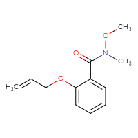 Chemical structure of N-methoxy-N-methyl-2-(prop-2-en-1-yloxy)benzamide - CSSB00000302379
