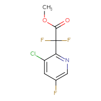Chemical structure of methyl 2-(3-chloro-5-fluoropyridin-2-yl)-2,2-difluoroacetate - CSSB14965985251