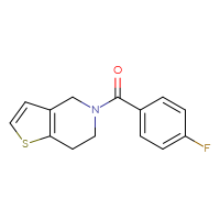 Chemical structure of 5-(4-fluorobenzoyl)-4H,5H,6H,7H-thieno[3,2-c]pyridine - CSSB00000627940