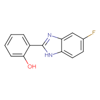 Chemical structure of 2-(5-fluoro-1H-1,3-benzodiazol-2-yl)phenol - CSSB00000797669