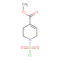 Chemical structure of methyl 1-(chlorosulfonyl)-1,2,3,6-tetrahydropyridine-4-carboxylate - CSSB14987122458