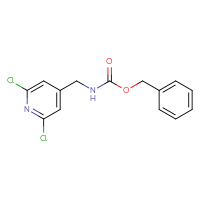 Chemical structure of benzyl N-[(2,6-dichloropyridin-4-yl)methyl]carbamate - CSSB03496565040