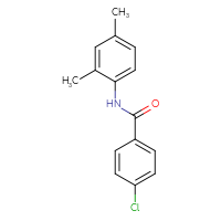 Chemical structure of 4-chloro-N-(2,4-dimethylphenyl)benzamide - CSSB00046175659