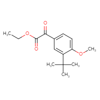 Chemical structure of ethyl 2-(3-tert-butyl-4-methoxyphenyl)-2-oxoacetate - CSSB21103685107