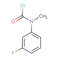 Chemical structure of N-(3-fluorophenyl)-N-methylcarbamoyl chloride - CSSB00012661869