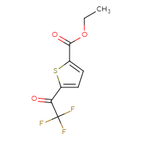 Chemical structure of ethyl 5-(2,2,2-trifluoroacetyl)thiophene-2-carboxylate - CSSB00010004359