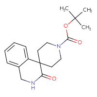 Chemical structure of tert-butyl 3-oxo-2,3-dihydro-1H-spiro[isoquinoline-4,4'-piperidine]-1'-carboxylate - CSSB01918104814