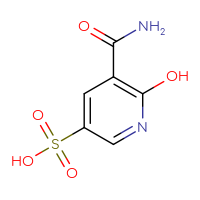 Chemical structure of 5-carbamoyl-6-hydroxypyridine-3-sulfonic acid - CSSB21043416991