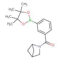 Chemical structure of 2-[3-(4,4,5,5-tetramethyl-1,3,2-dioxaborolan-2-yl)benzoyl]-2-azabicyclo[2.1.1]hexane - CSSB02166474747