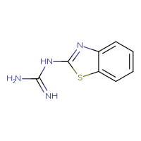 Chemical structure of N-(1,3-benzothiazol-2-yl)guanidine - CSSB00000011405