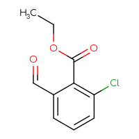 Chemical structure of ethyl 2-chloro-6-formylbenzoate - CSSB00010210755