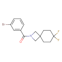 Chemical structure of 2-(3-bromobenzoyl)-7,7-difluoro-2-azaspiro[3.5]nonane - CSSB01190961817