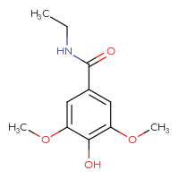 Chemical structure of N-ethyl-4-hydroxy-3,5-dimethoxybenzamide - CSSB00033602861