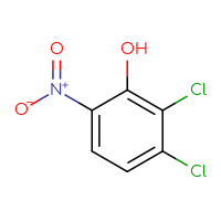 Chemical structure of 2,3-dichloro-6-nitrophenol - CSSB00010195890