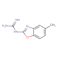 Chemical structure of N-(5-methyl-1,3-benzoxazol-2-yl)guanidine - CSSB00000011419