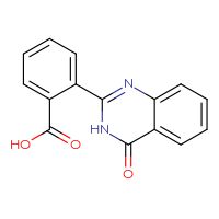 Chemical structure of 2-(4-oxo-3,4-dihydroquinazolin-2-yl)benzoic acid - CSSB03437721515