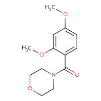 Chemical structure of 4-(2,4-dimethoxybenzoyl)morpholine - CSSB00000384850