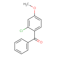 Chemical structure of (2-chloro-4-methoxyphenyl)(phenyl)methanone - CSSB00000350950
